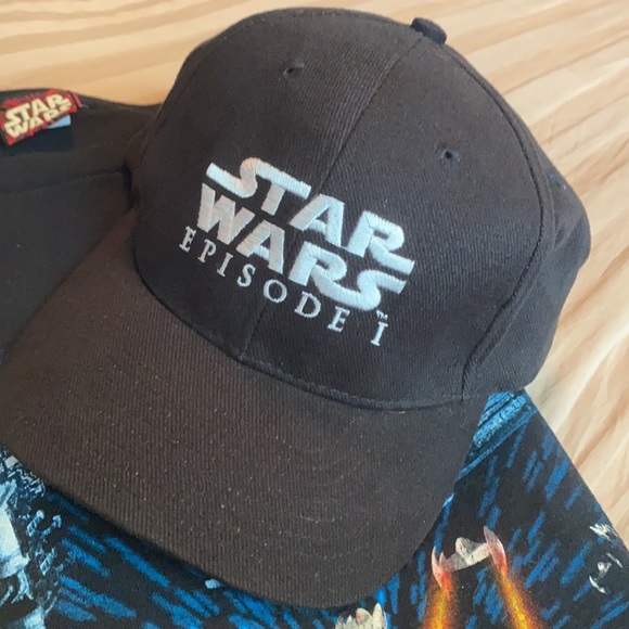 1999 STAR WARS EPISODE 1 bundle hat,shirt,figure!! - Picture 3 of 14